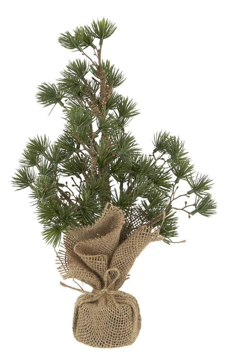 Ib Laursen ZEDER BAUM 34 cm Weihnachtsbaum Kunstpflanze im Jutesack – Luise  & Fritz