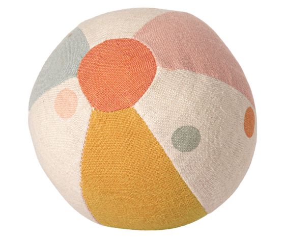 Maileg - Maileg BALL Babyspielzeug Rasselball | 9 cm | Baumwolle Leinen | bunt | www.luiseundfritz.de