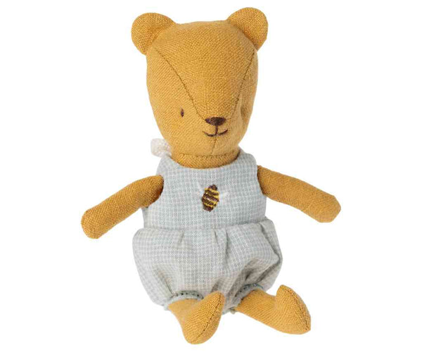 Maileg BÄR Baby TEDDY Bärenkind mit Anzug ca. 12,5 cm Leinen | Maileg-Kollektion Teddies