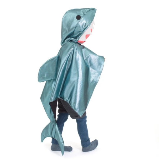 Meri Meri HAIFISCH Kostüm | Kinderkostüm | ca. 3-6 Jahre | Verkleidung glänzendes Haifischkostüm - SPIELZEUG | www.luiseundfritz.de