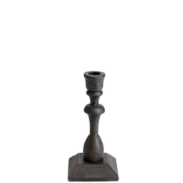 Affari Kerzenhalter NOAH Kerzenständer Gusseisen schwarz 17 cm | Vintage Look - KERZENHALTER | www.luiseundfritz.de
