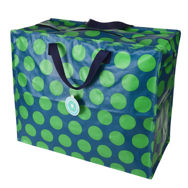Riesentasche XXL Jumbo Bag SPOTLIGHT grün blau 58x28x48 cm Aufbewahrung | Recyclingmaterial