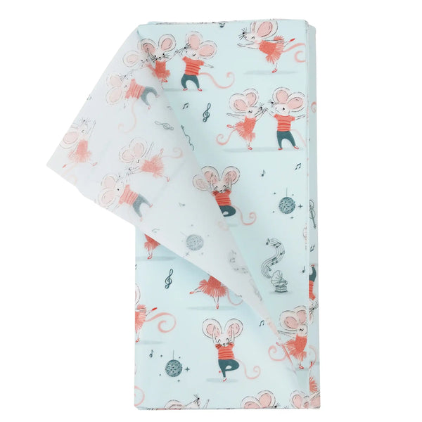 Seidenpapier 10 Bögen MIMI + MILO Mäusemotiv 50x70 cm Geschenkpapier | Rex London