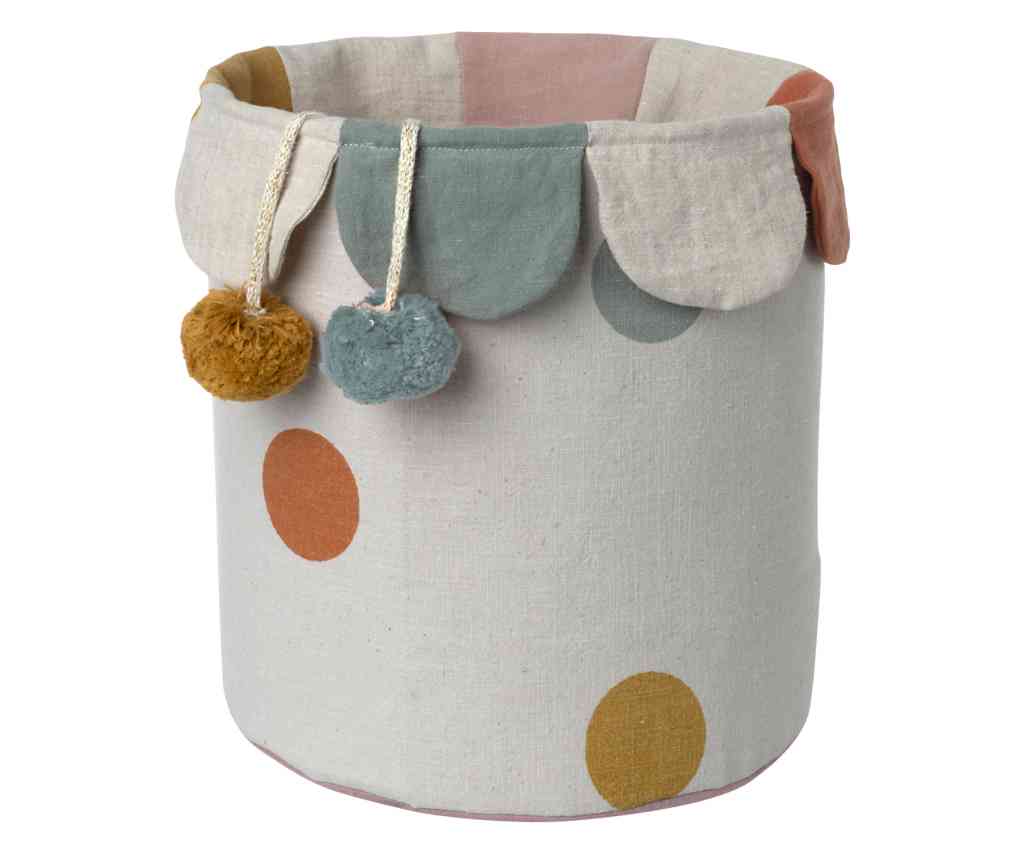 aufbewahrung korb kinderzimmer Maileg Korb BASKET 27 cm Kinderzimmer-Aufbewahrung Softkorb Leinen/Bau – Luise & Fritz