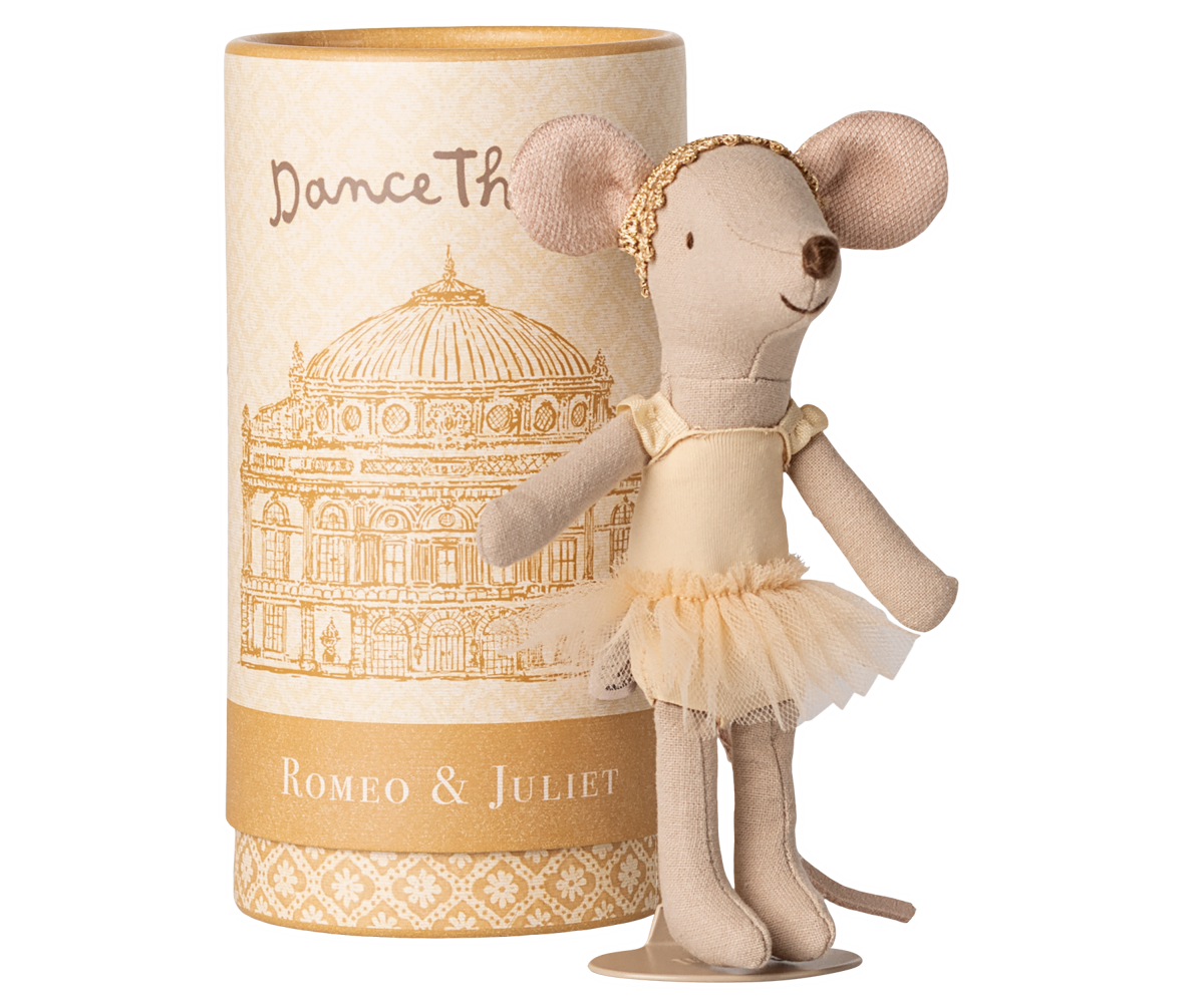 Maileg Balletttänzerin Maus JULIET inkl. Ständer und Box Ballettmaus große Schwester