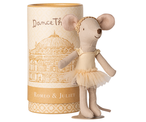Maileg Balletttänzerin Maus JULIET inkl. Ständer und Box Ballettmaus große Schwester