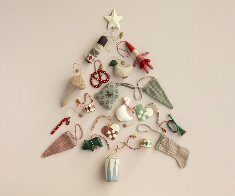 Maileg TROMMEL blau groß Ornament ca. 7x5 cm Stofftrommel Baumschmuck
