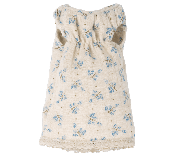 Maileg Hasenkleid BLUE FLOWER Puppenkleidung für Maileghase oder Bunny Größe 1