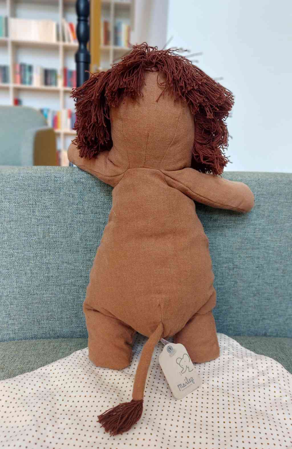 Maileg LÖWE Stofftier SAFARI FRIENDS medium Leinen/Baumwolle ca. 40 cm Schmusetier erhältlich bei www.luiseundfritz.de