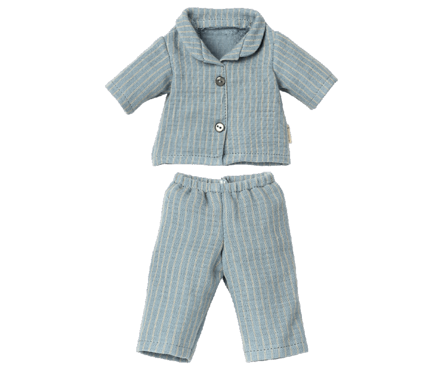 Maileg Schlafanzug PYJAMA blau Puppenkleidung für Teddy Dad