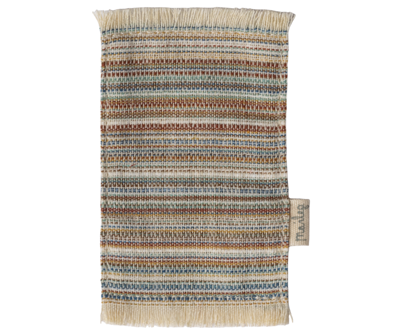 Maileg Teppich gestreift klein 8x5 cm Puppenhausteppich Badvorleger