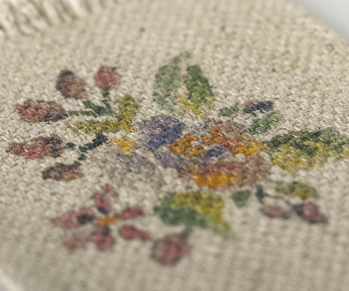 Maileg Teppich BLUMEN small 9x6 cm Puppenhausteppich Badvorleger