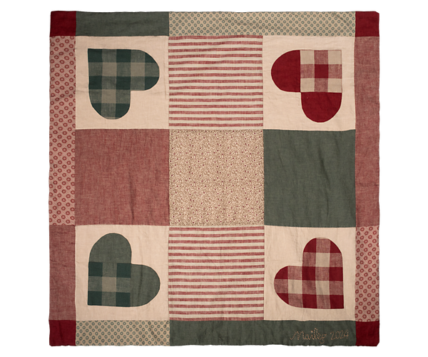 Maileg Weihnachtsbaumteppich ca. 120x120 cm PATCHWORK Decke