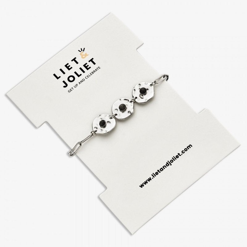 Armband YRSA Kette mit Scheiben und Natursteinen erhältlich bei www.luiseundfritz.de