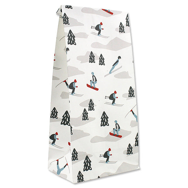 AVA & YVES Geschenktüten SKIFAHRER 6er Set | 27 cm | Winter XMAS Advent Papiertüten - PAPETERIE | www.luiseundfritz.de