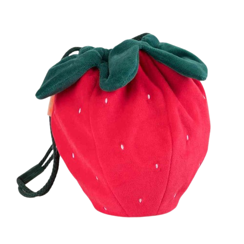 Tasche ERDBEERE ca. 20 cm Samtbeutel Kindertasche von Meri Meri