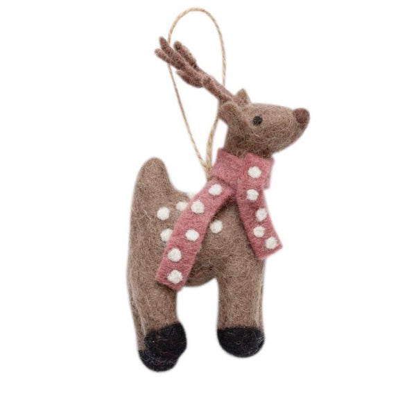 Filzanhänger MS. ELCH Anhänger ☆ aus Lammwolle ca. 11,5x8,5 cm Deko Figur erhältlich bei www.luiseundfritz.de