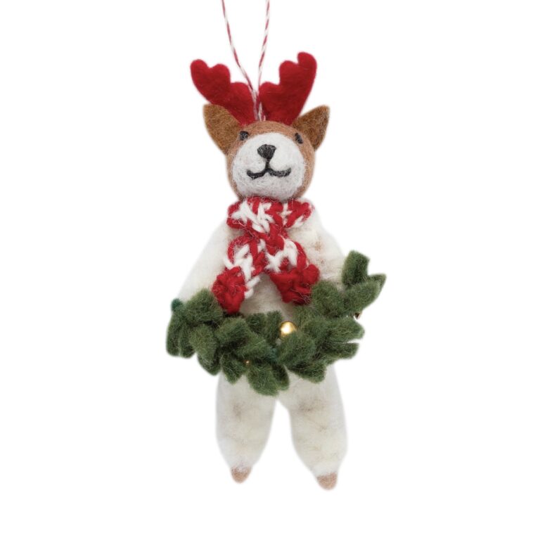 Filzanhänger MS. RENTIER Anhänger ☆ aus Lammwolle ca. 11,5x8,5 cm Deko erhältlich bei www.luiseundfritz.de
