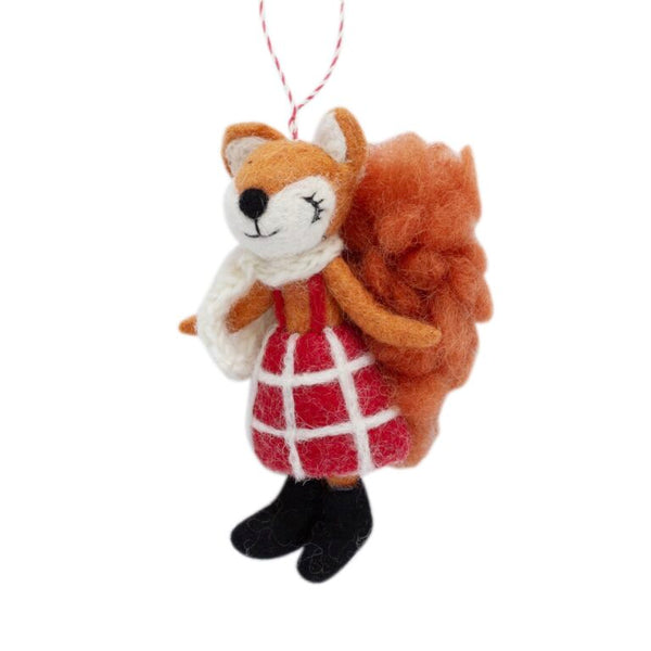Filzanhänger MS. FUCHS  ☆ aus Lammwolle ca. 11,5 cm Dekoanhänger erhältlich bei www.luiseundfritz.de