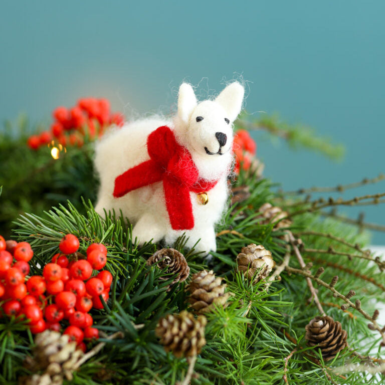 Stimmungsfoto mit Filzanhänger MS. SCHAF  ☆ aus Lammwolle ca. 11,5x8,5 cm Dekoanhänger erhältlich bei www.luiseundfritz.de