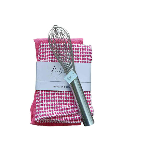 Vorteil-Set Geschirrtuch/Küchentuch 2er Set mit Schneebesen OUR KITCHEN SET erhältlich bei www.luiseundfritz.de