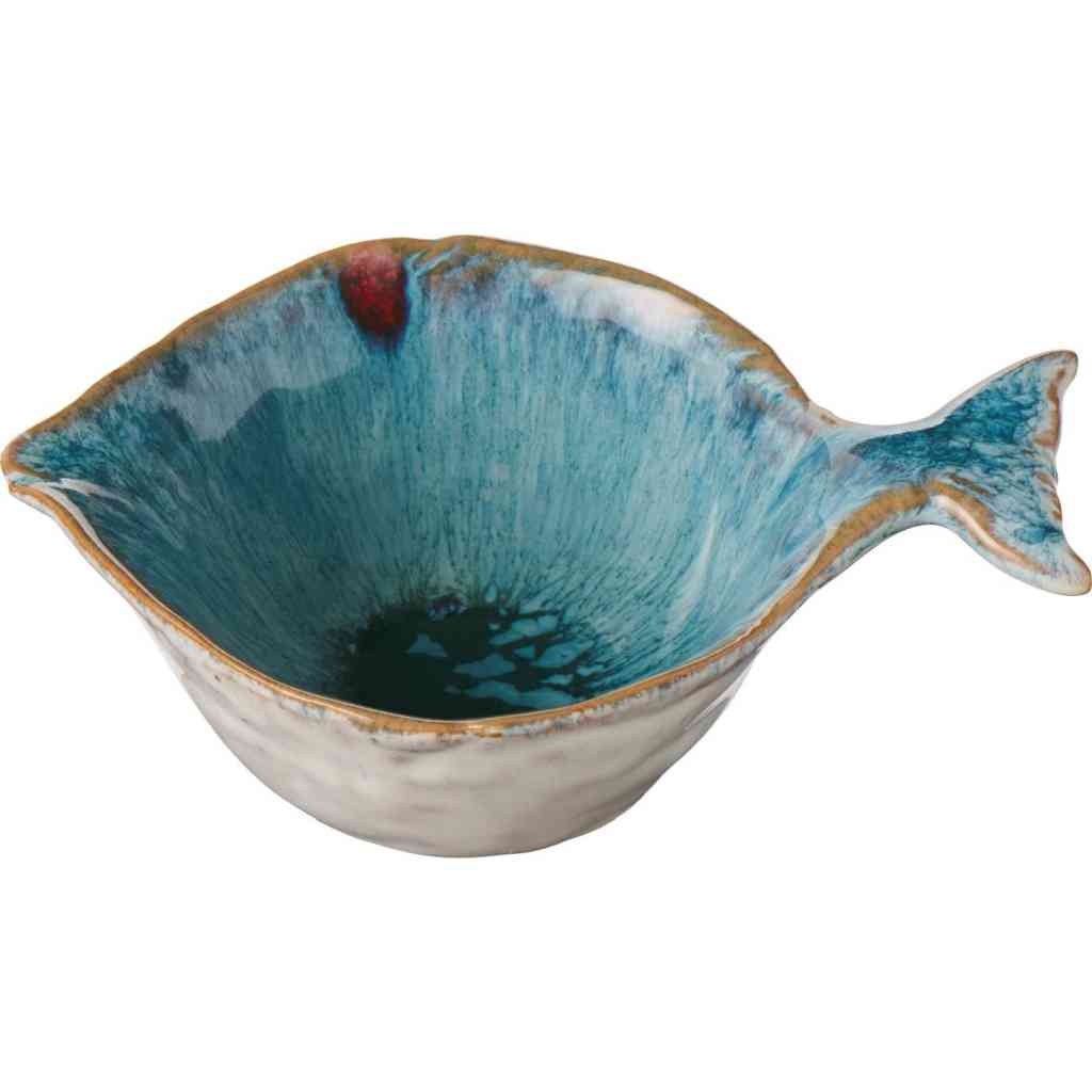Schale FISCH mini ca. 12 cm Kollektion OCEAN Steingut IB LAURSEN erhältlich bei www.luiseundfritz.de