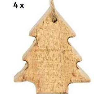 Ib Laursen - Ib Laursen TANNENBAUM Anhänger Holztannenbaum 5x6x2,5 cm | Holz | Kollektion Stillenat kaufen bei luiseundfritz.de