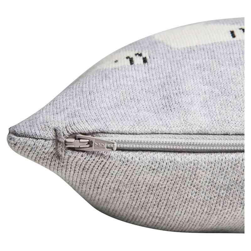 Detailfoto von Kissenbezug POLAR BEAR weiche Bio-Baumwolle ca. 35x35 cm Aktionspreis + Gratis-Füllkissen erhältlich bei www.luiseundfritz.de