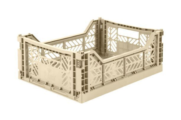 Klappbox sand MIDI Klappkiste BOULDER Faltkiste 40x30x14,5 Box |. -  | www.luiseundfritz.de
