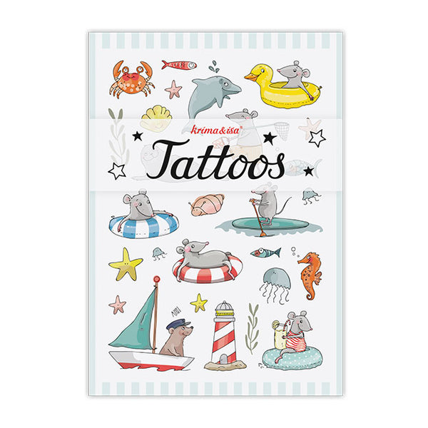 TATTOOS für den Sommer SOMMERMÄUSE Hautschmuck temporär | krima & isa®