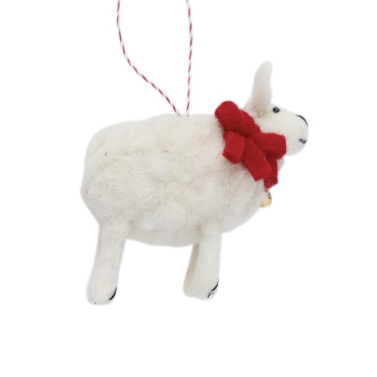 Filzanhänger MS. SCHAF  ☆ aus Lammwolle ca. 11,5x8,5 cm Dekoanhänger erhältlich bei www.luiseundfritz.de