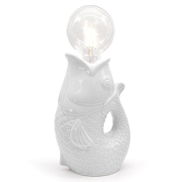 Dieser Fisch ist eine unkomplizierte, dekorative Lichtquelle und eine perfektes Wohnaccessoire um deinem Zuhause einen maritimen Flair zu verleihen. erhältlich bei www.luiseundfritz.de
