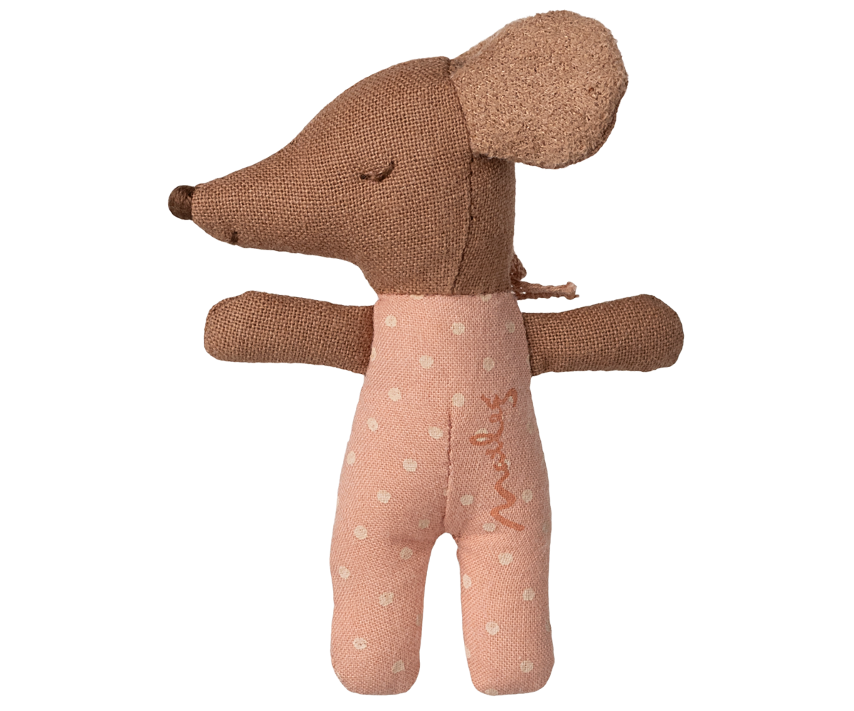 Maileg schläfrige BABYMAUS rose SLEEPY WAKEY Wendemaus in Box + Schlafsack