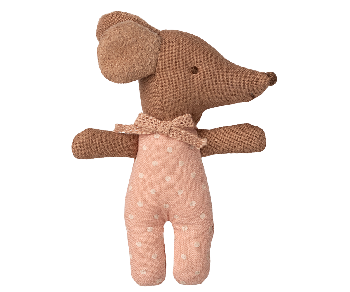 Maileg schläfrige BABYMAUS rose SLEEPY WAKEY Wendemaus in Box + Schlafsack