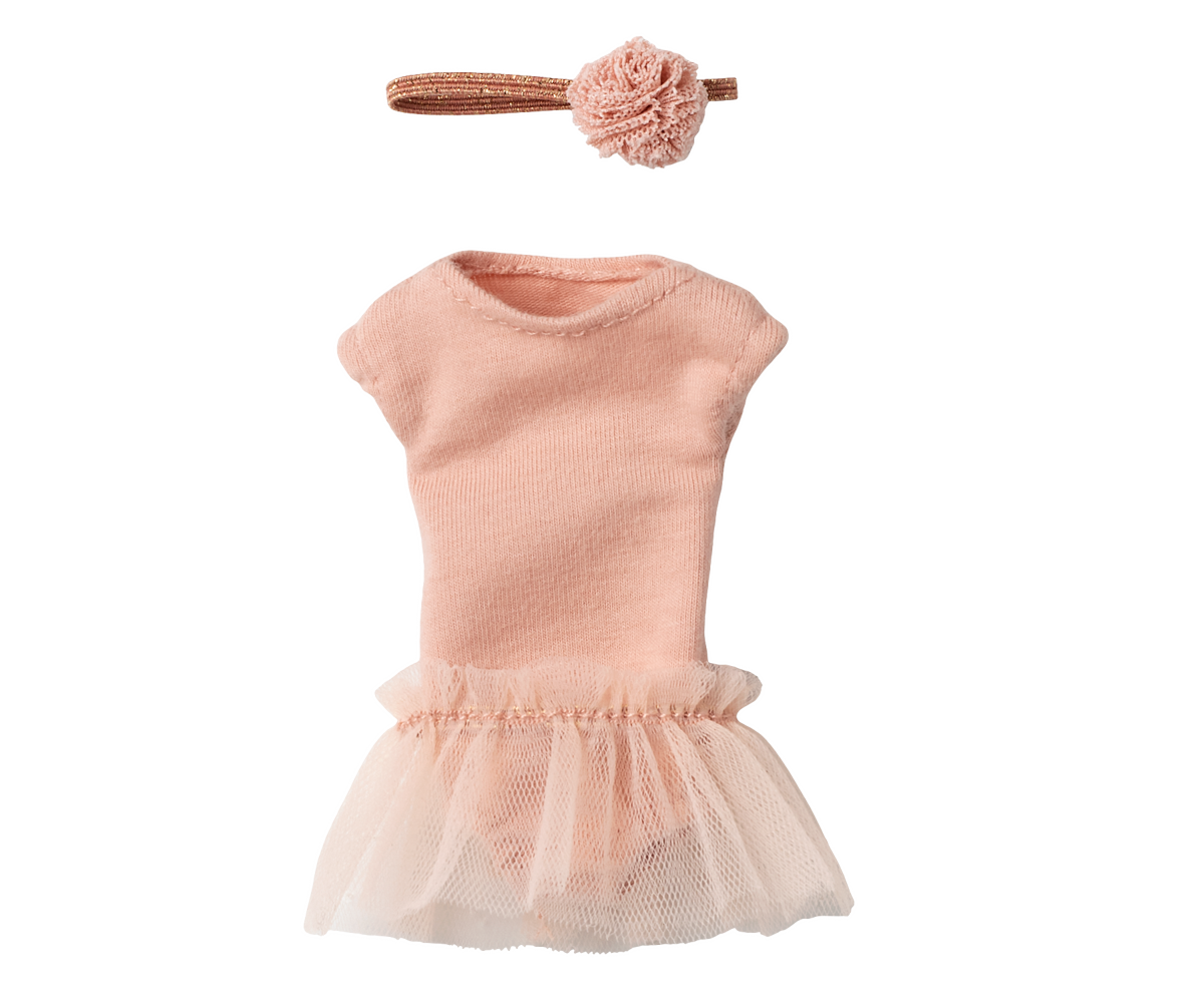 Maileg BALLETTANZUG rosa mit TÜLLROCK und KOPFSCHMUCK Puppenkleidung für Hase Größe 1