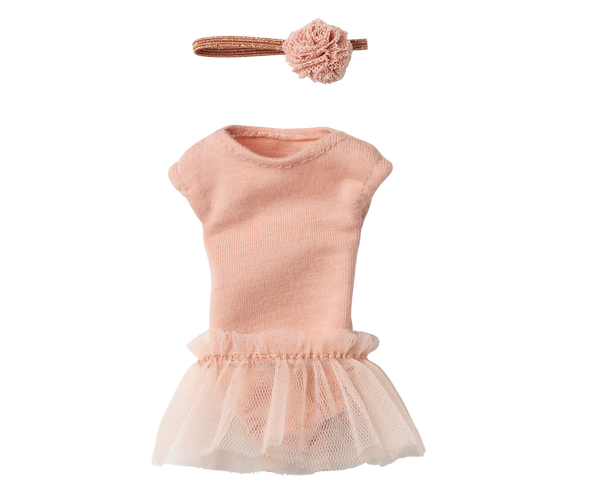 Maileg BALLETTANZUG rosa mit TÜLLROCK und KOPFSCHMUCK Puppenkleidung für Hase Größe 1