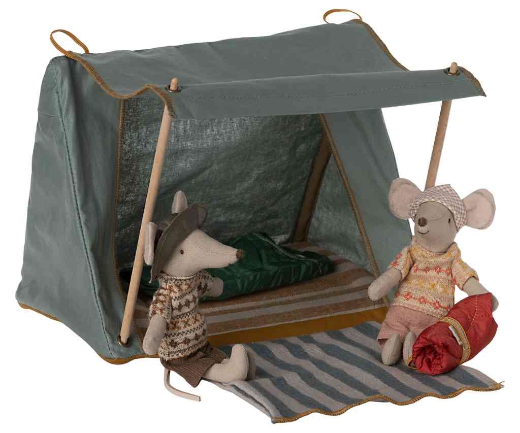 Campingzelt mit Vordach für Maileg-Mäuse und Freunde