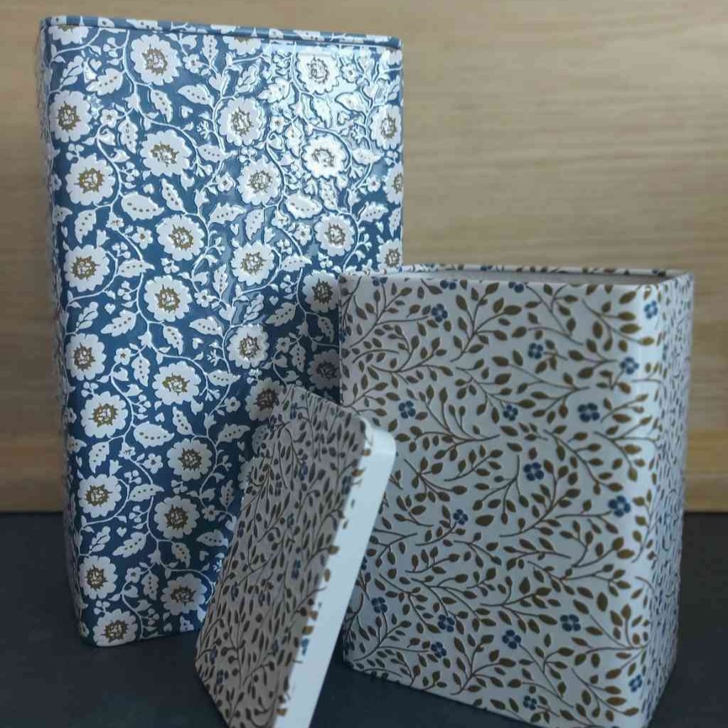 maileg aufbewahrung Maileg Dosen 2er-Set BLUMEN-Muster Aufbewahrung Keksdosen Kaffeedosen – Luise & Fritz