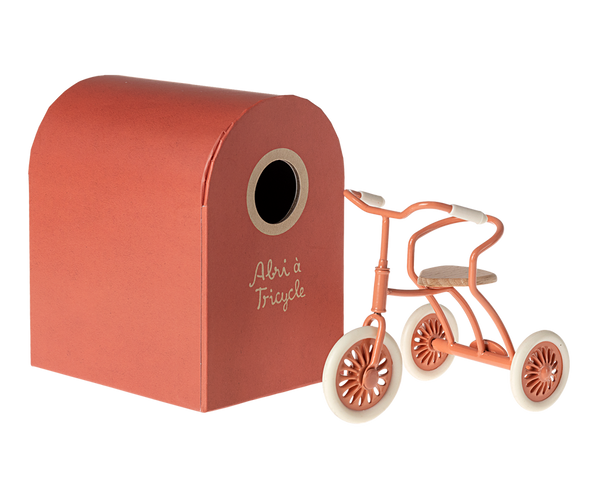 Maileg DREIRAD für Maus coral ABRI à TRICYCLE aus Metall
