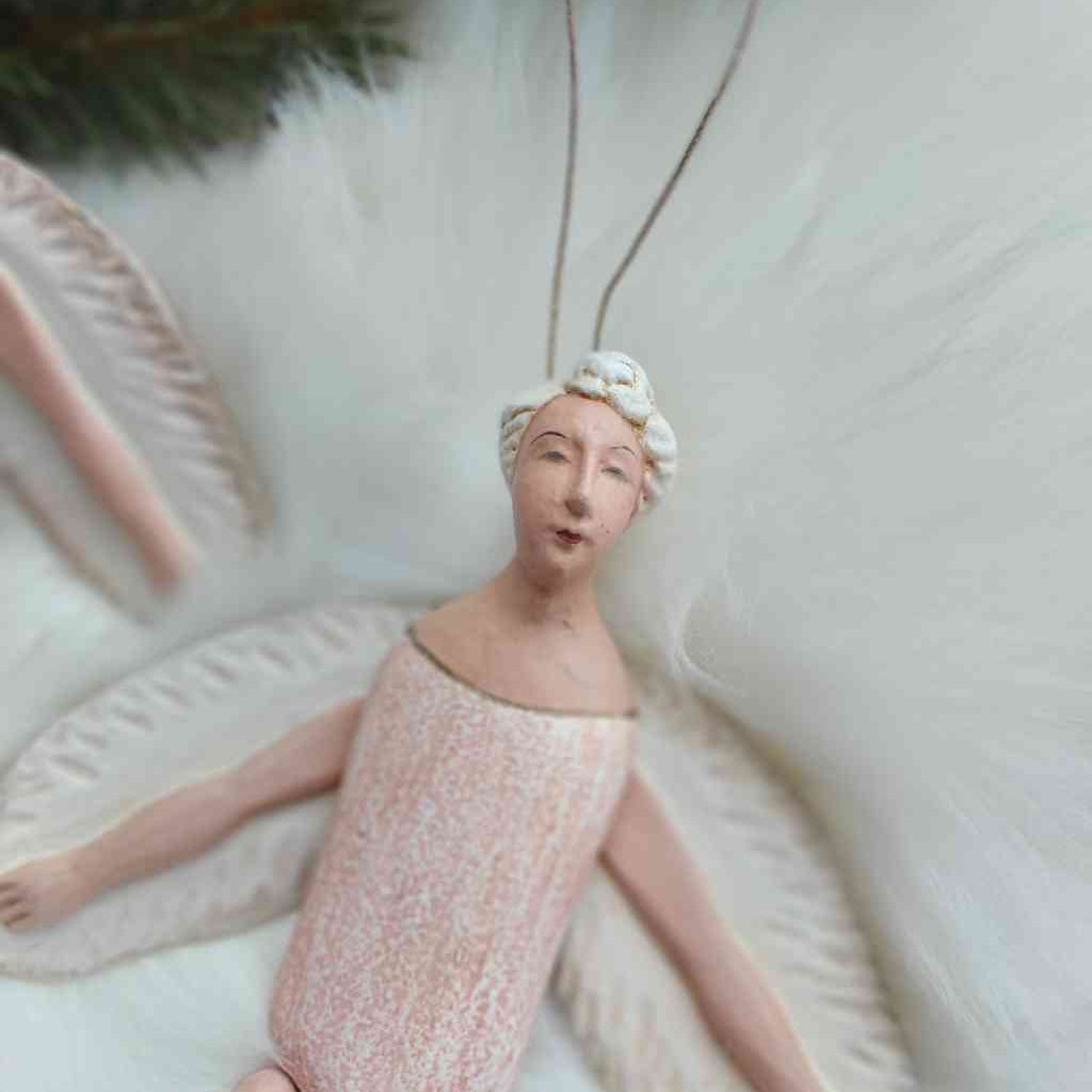 Maileg Engel Hampelmann in vintage- rosa ca. 20,5 cm Advent Dekoration, erhältlich bei www.luiseundfritz.de