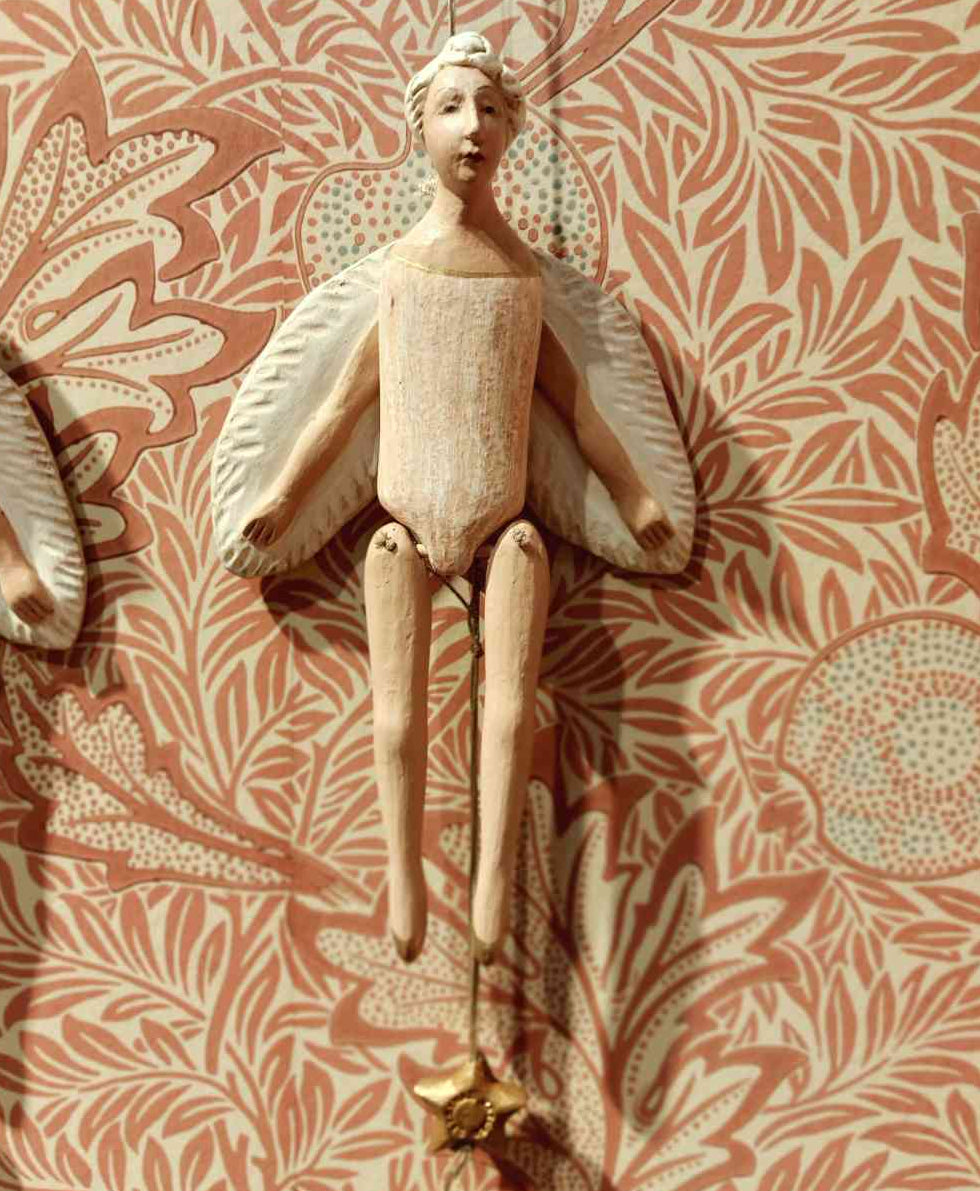 Maileg Engel Hampelmann klein pastellrosa ca. 20,5 cm Advent Dekoration erhältlich bei www.luiseundfritz.de