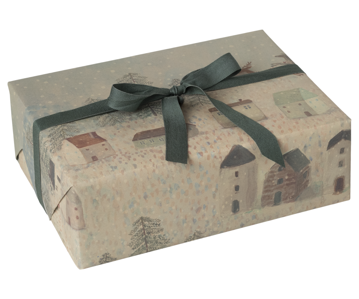 Maileg Geschenkpapier SANTA IS COMING Rolle 10 Meter x 55 cm Adventszeit