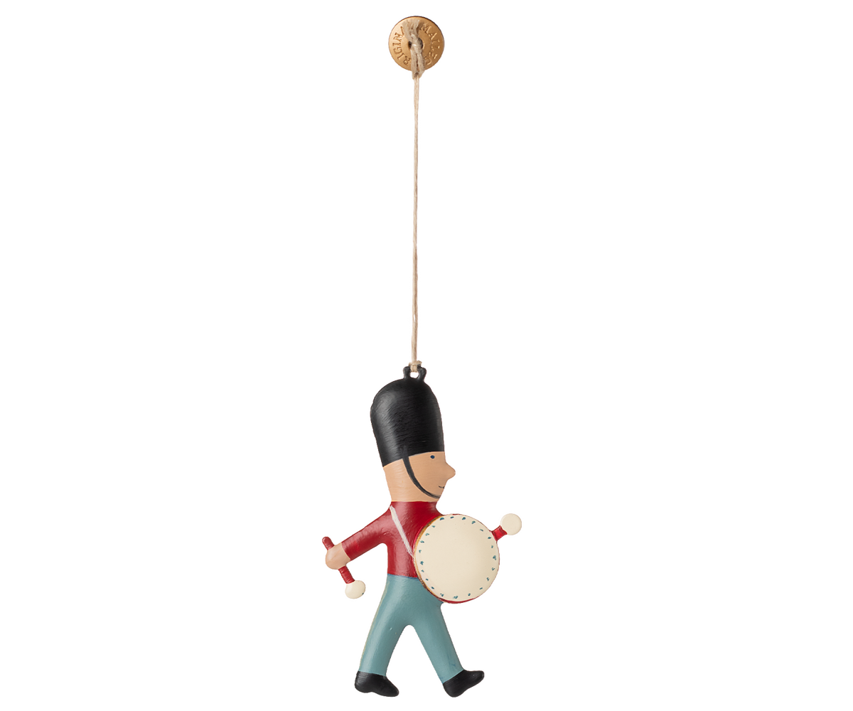 Maileg GARDIST mit Trommel Metall-Ornament Leibwache ca. 9 cm Baumschmuck Anhänger