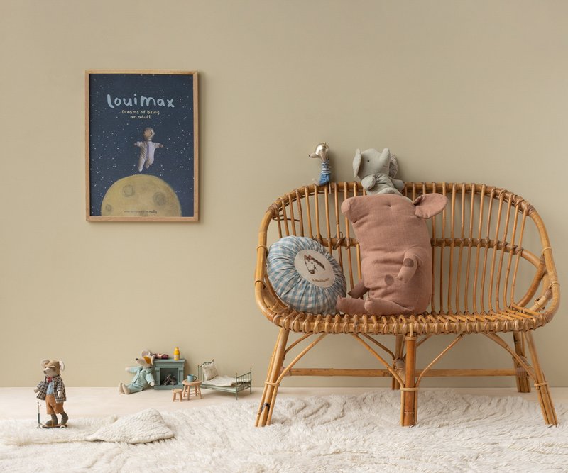 Maileg Großvater Maus OPA mit Hut, Fliege, Hose und Hemd