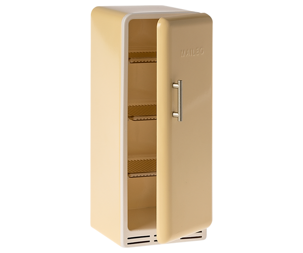 Maileg Kühlschrank vintage-gelb Retro-Cooler Puppenmöbel aus Metall | Gr. mini ca. 22x9 cm erhältlich bei www.luiseundfritz.de