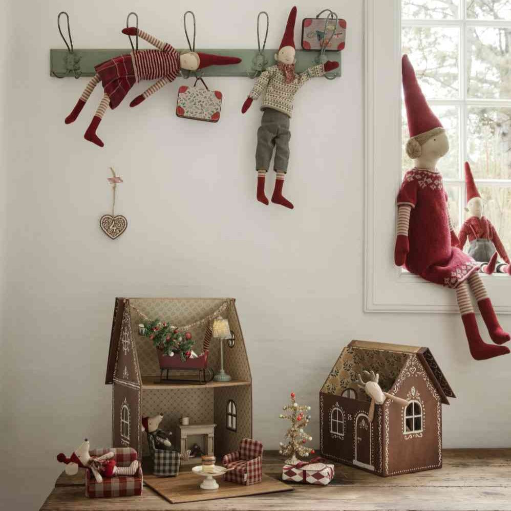 Maileg Wichtel Gr. 3 Pixy Mädchen ca. 49 cm ☆ Stoffpuppe Winterdeko Nisse