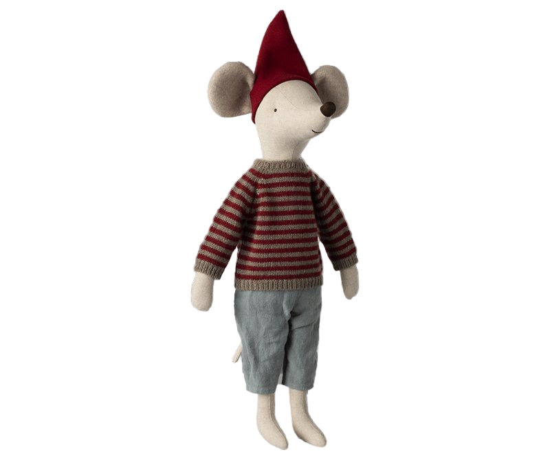 Maileg Maus WEIHNACHTSMAUS Gr. maxi ca. 60 cm Stofftier Kuscheltier erhältlich bei www.luiseundfritz.de