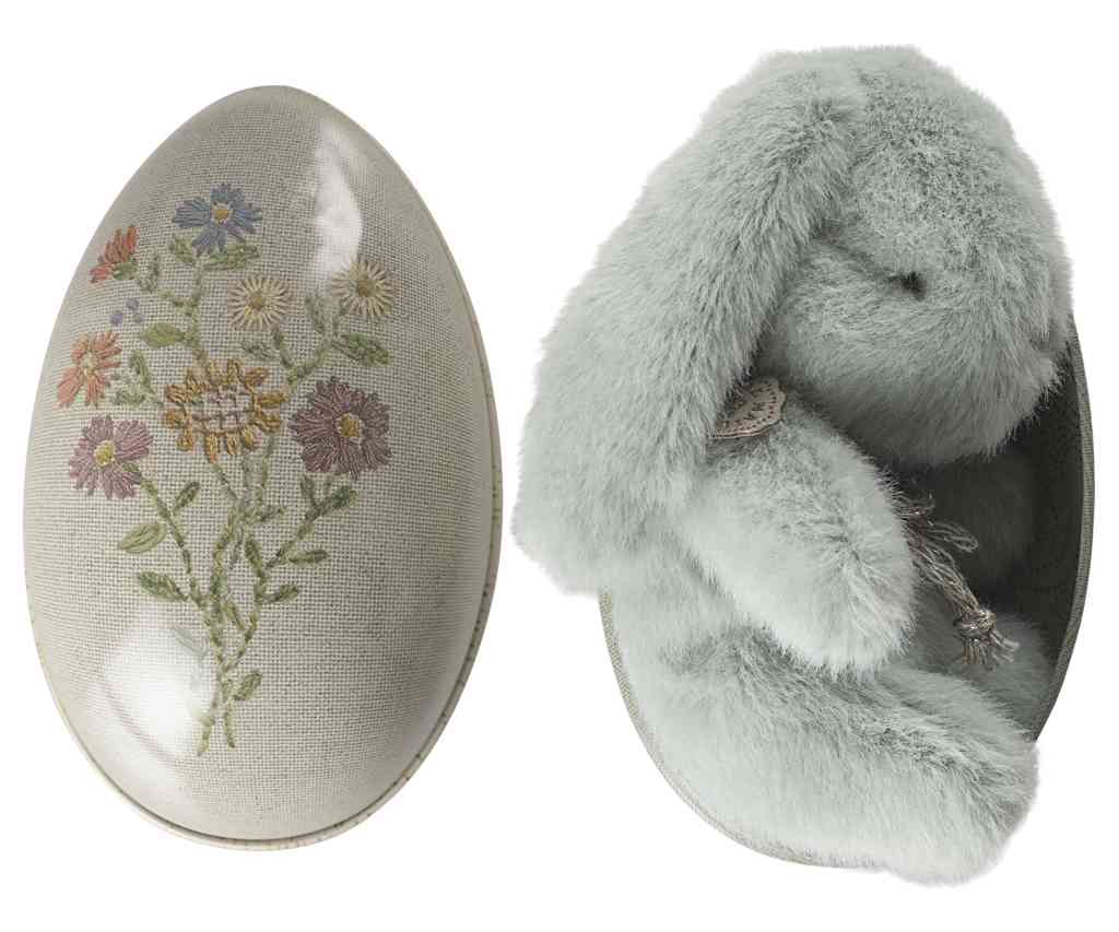 Maileg Plüschhase FLUFFY mini Kaninchen zartblau 13 cm Baby-Bunny