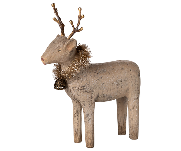 Maileg RENTIER aus Holz handbemalt ca. 16x13 cm Adventsdekoration erhältlich bei www.luiseundfritz.de