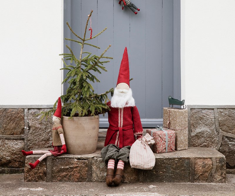 Maileg Weihnachtsmann XL SANTA ca. 110 cm Stoffpuppe Adventsdekoration Nikolaus